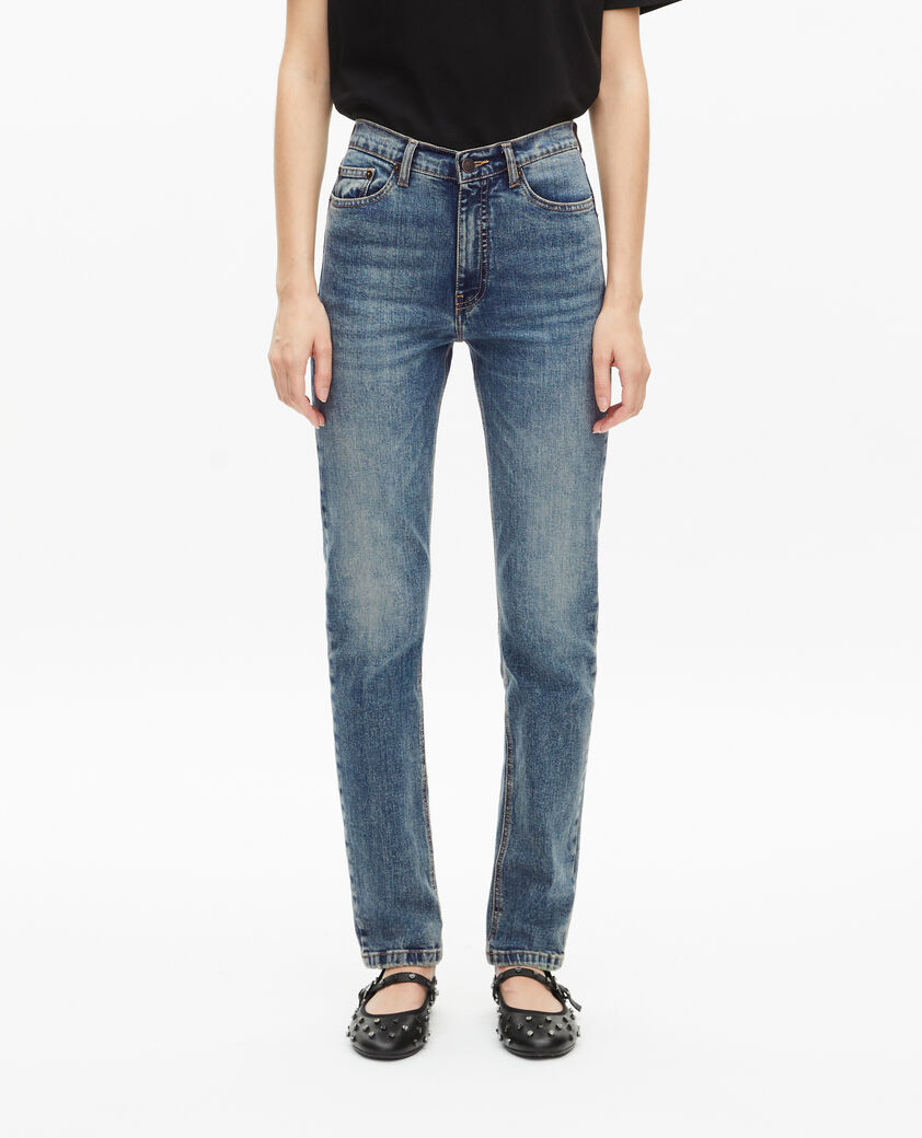 The Kooples WOMEN USED RAPIECE faded blue skinny jeans