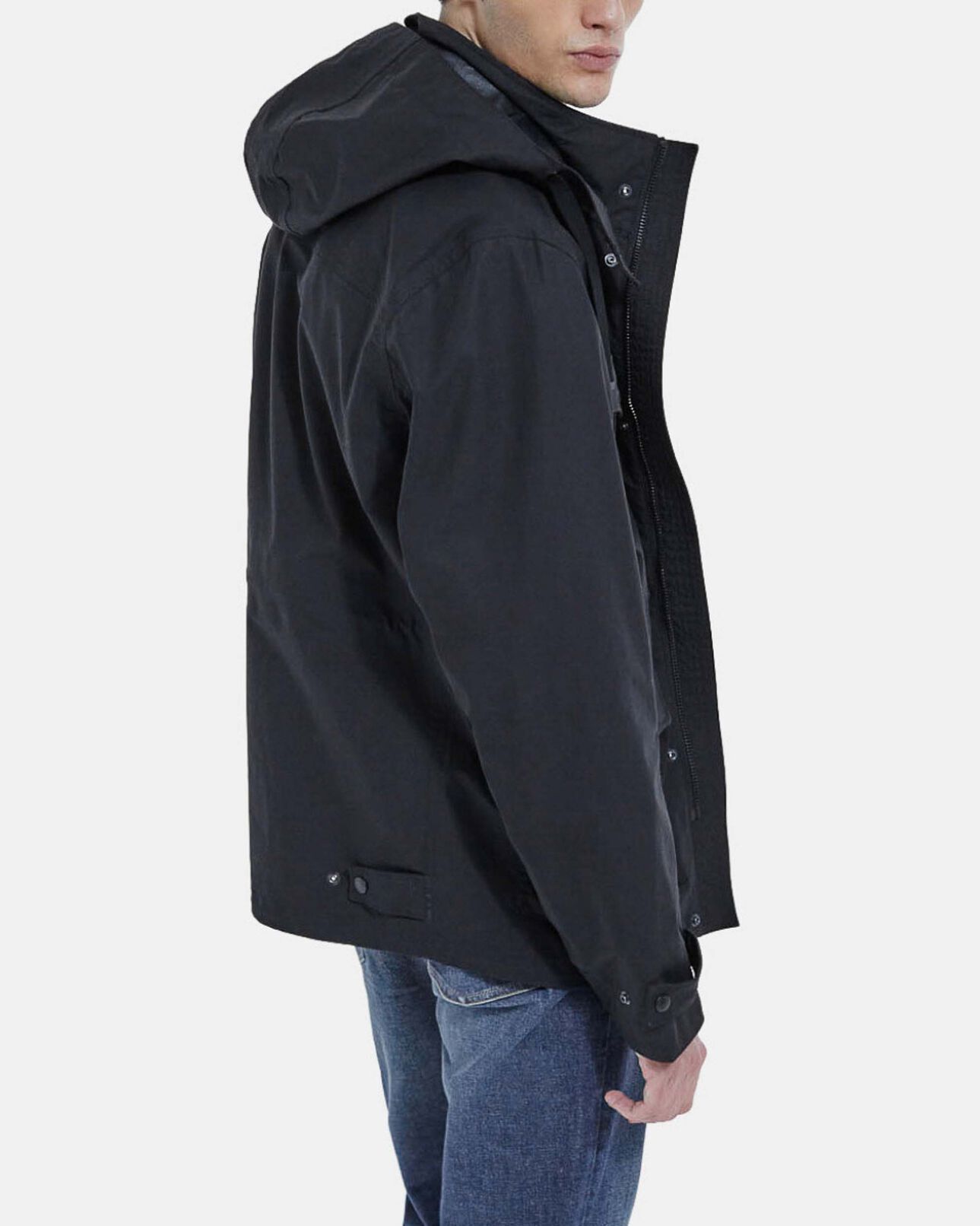 The Kooples HOMME BLACK parka à capuche