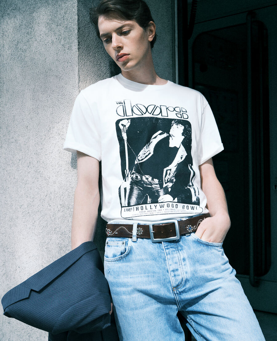 The Kooples MIXTE ECRU t-shirt mixte the doors x the kooples écru