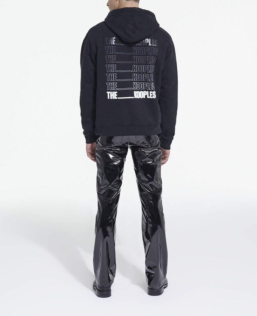 The Kooples H BLACK black vinyl leather jeans