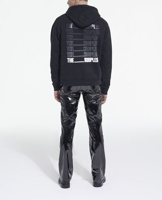 The Kooples H BLACK black vinyl leather jeans