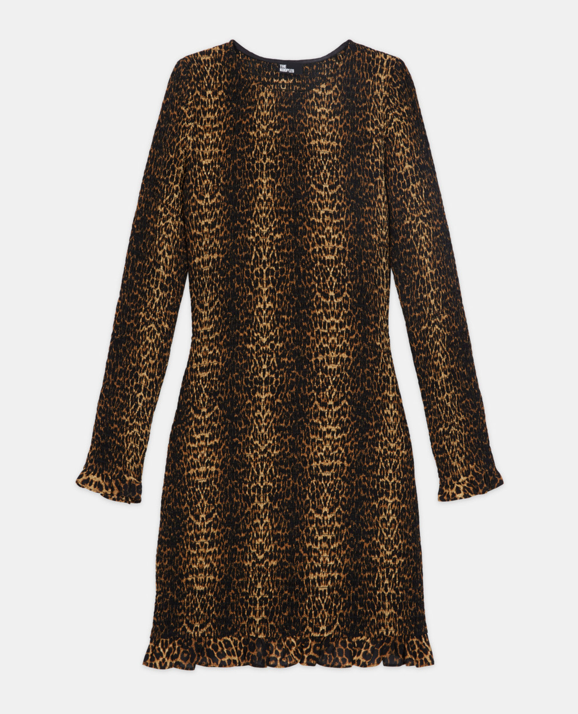 Leopard print short dress, LEOPARD, hi-res image number null