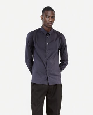The Kooples MEN NAVY navy blue poplin shirt