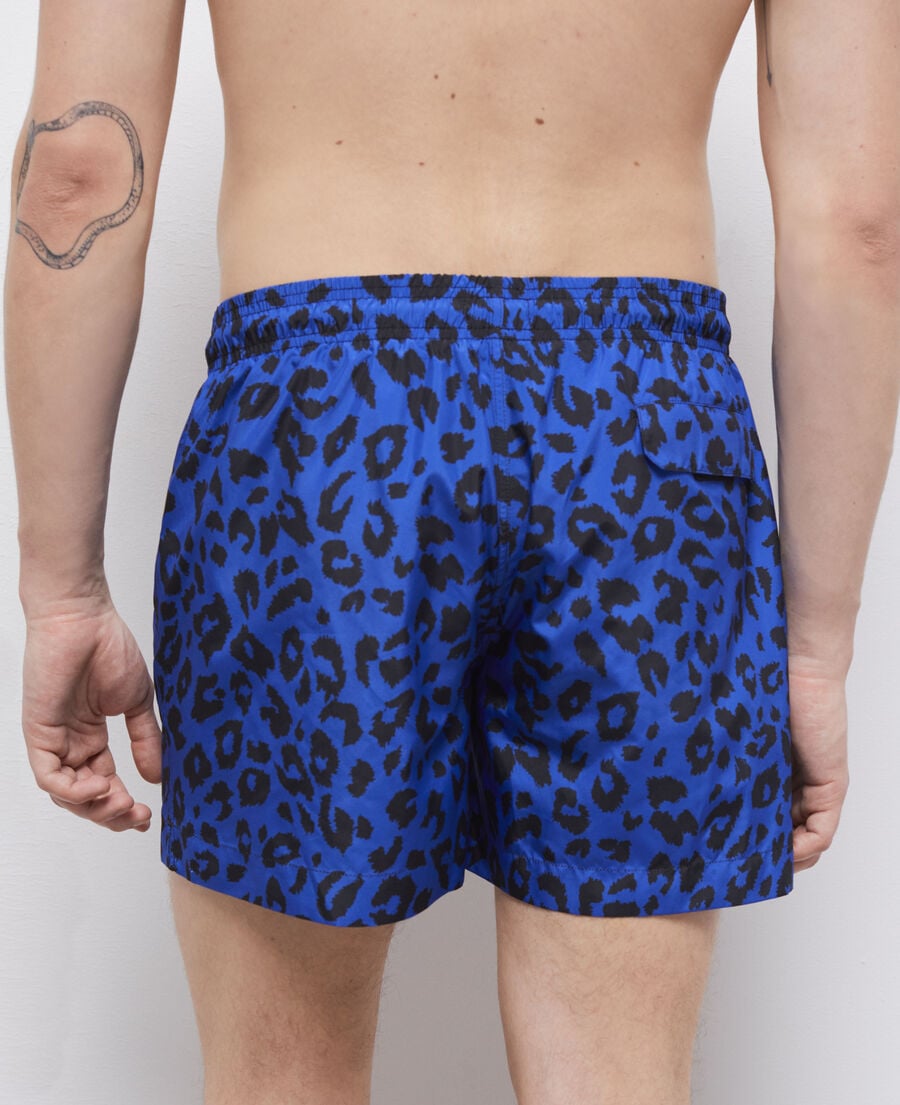 The Kooples H BLUE ELECTRIC blue leopard print swimsuit