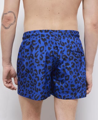 The Kooples H BLUE ELECTRIC blue leopard print swimsuit