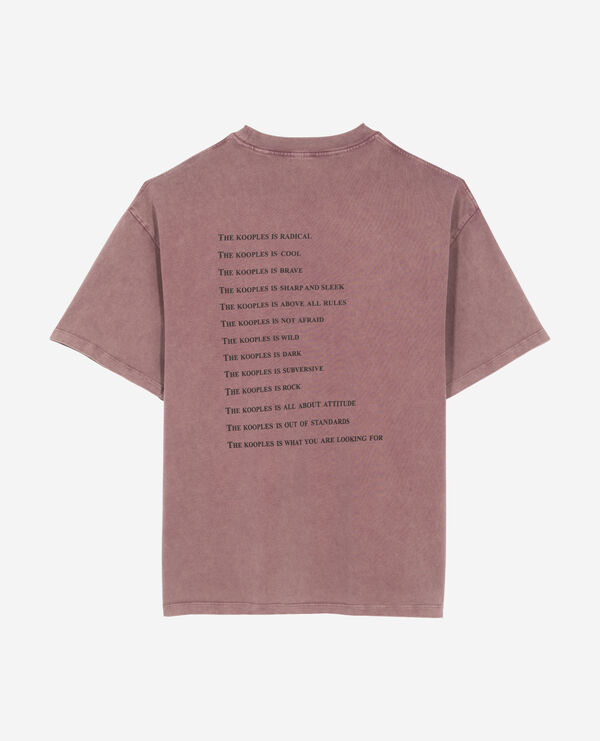 The Kooples MEN FIGUE what is burgundy t-shirt