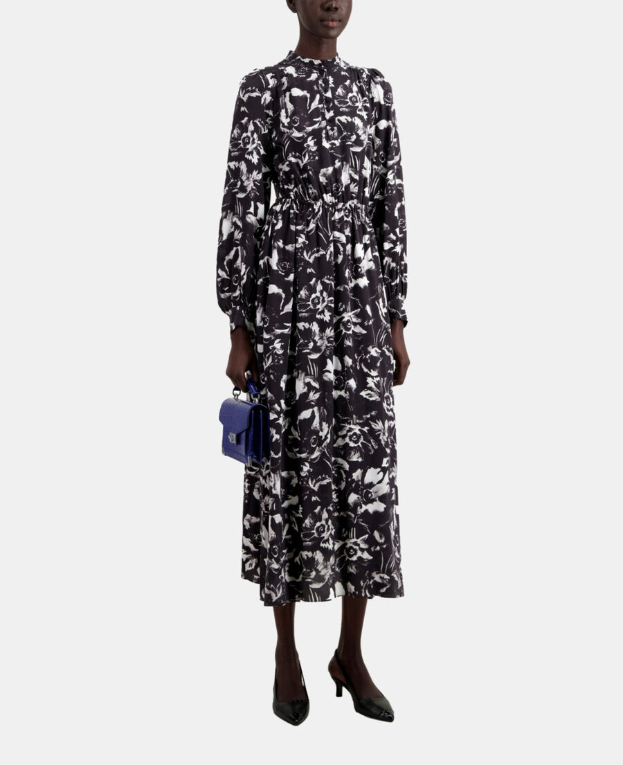 long printed dress