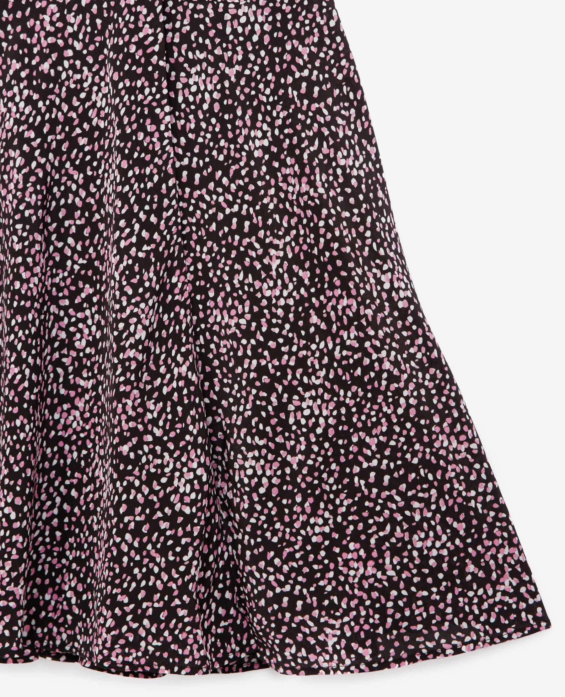 Long black and pink polka dot dress The Kooples