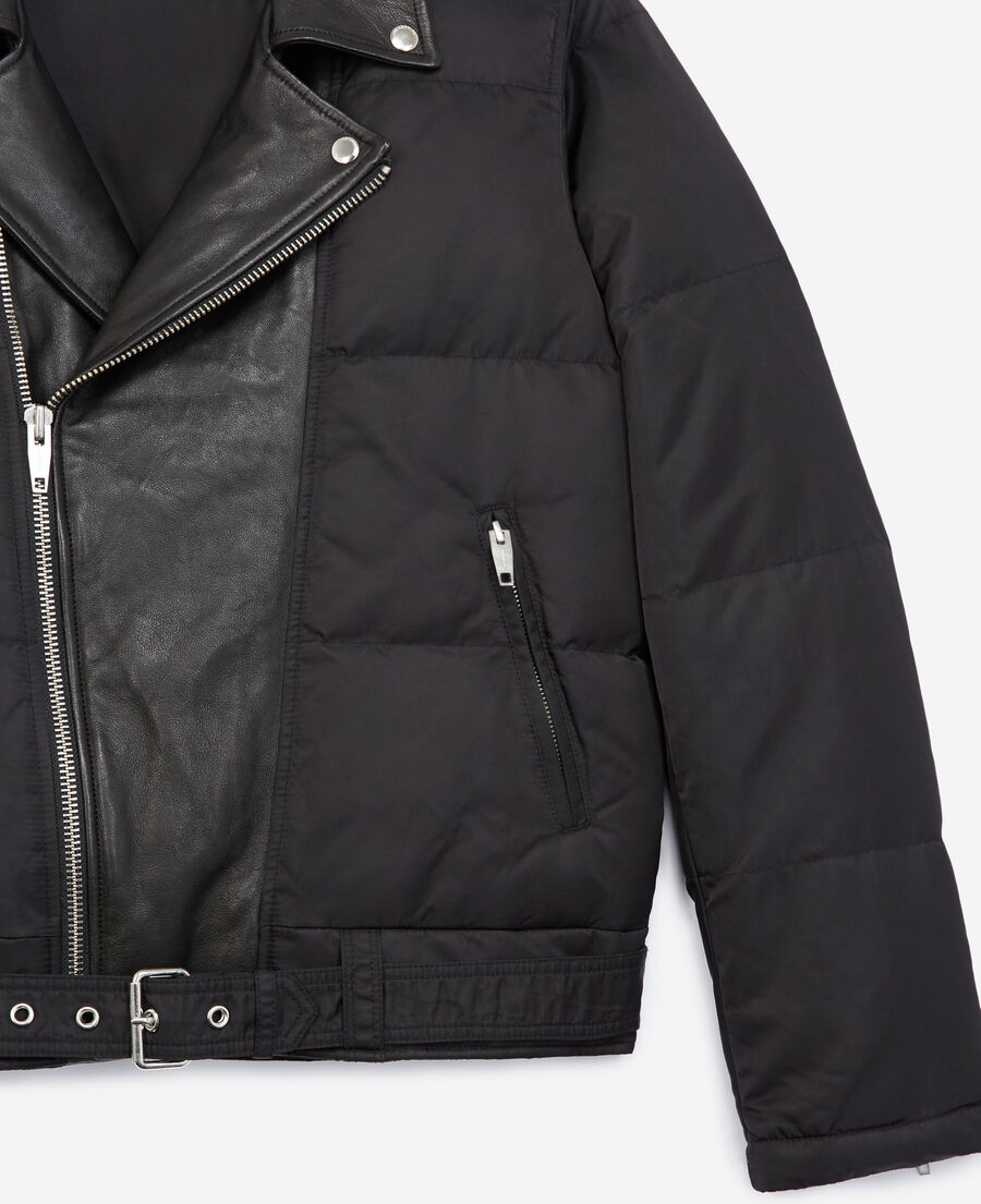 XXL Zipper Leather Insert Coat - Ready-to-Wear