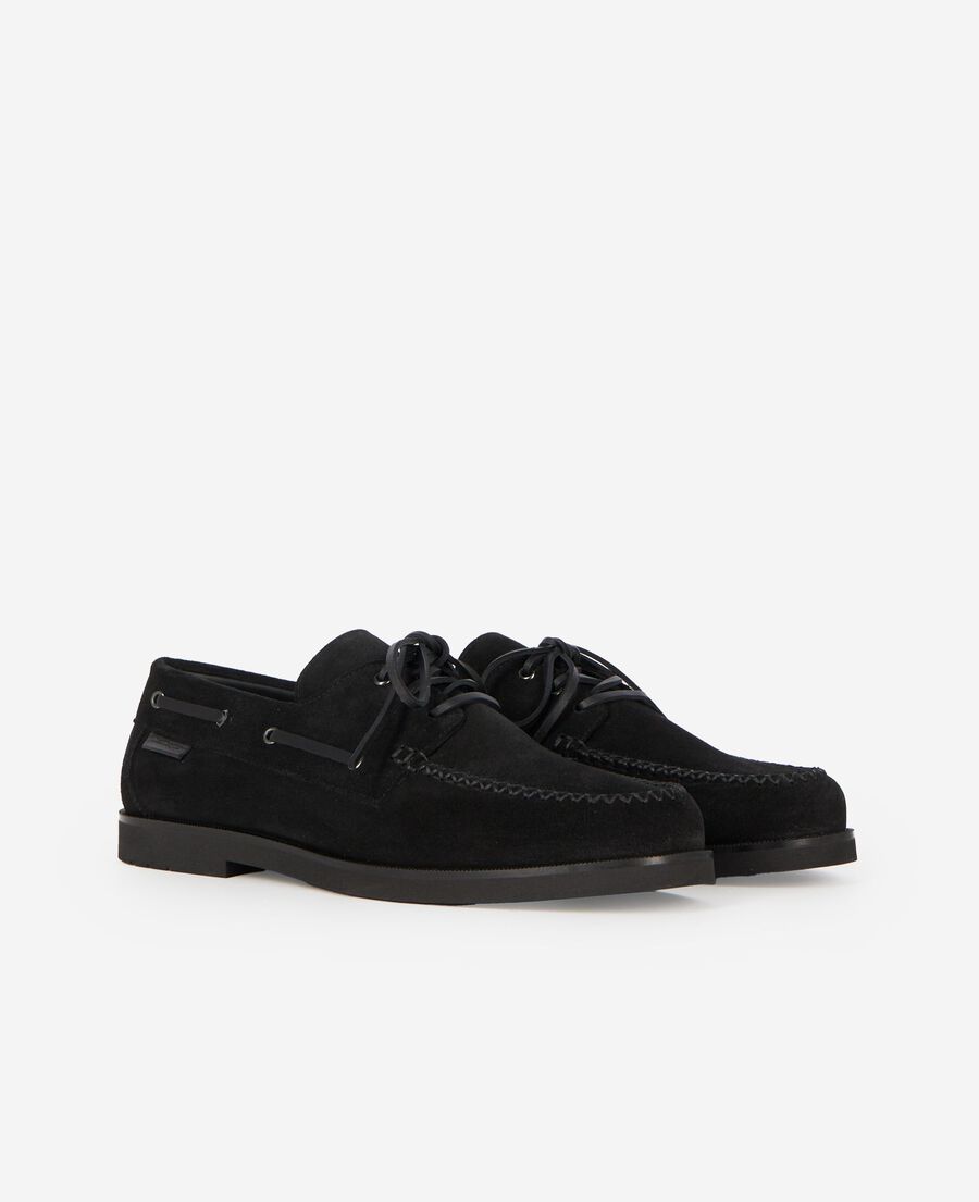 The Kooples H BLACK black suede loafers