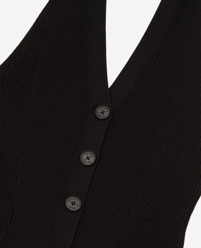 The Kooples WOMEN BLACK black mesh top