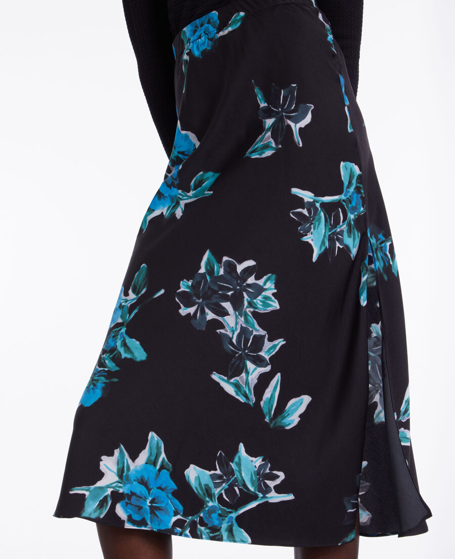 long printed skirt
