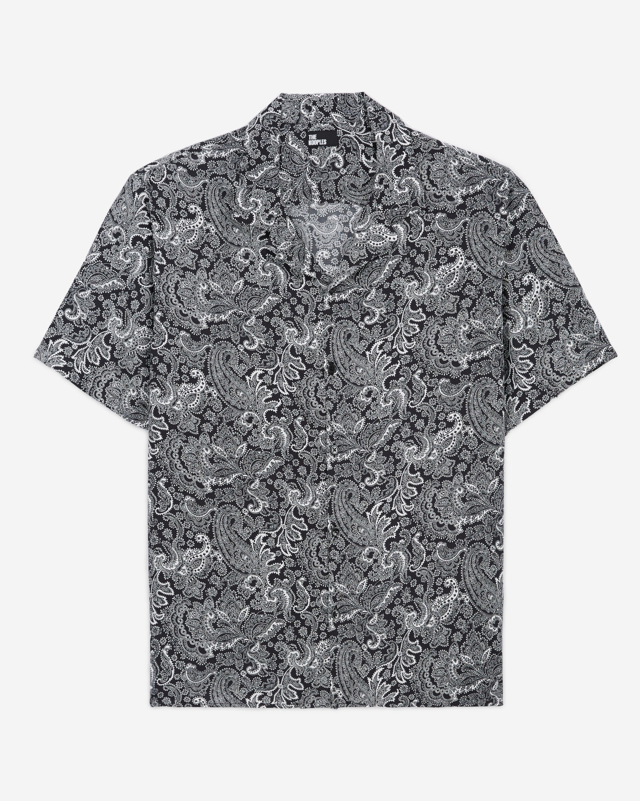 The Kooples HOMME BLACK WHITE chemise imprimée blanche et noire