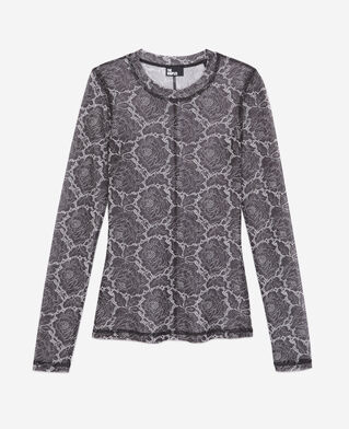 The Kooples WOMEN BLACK printed top
