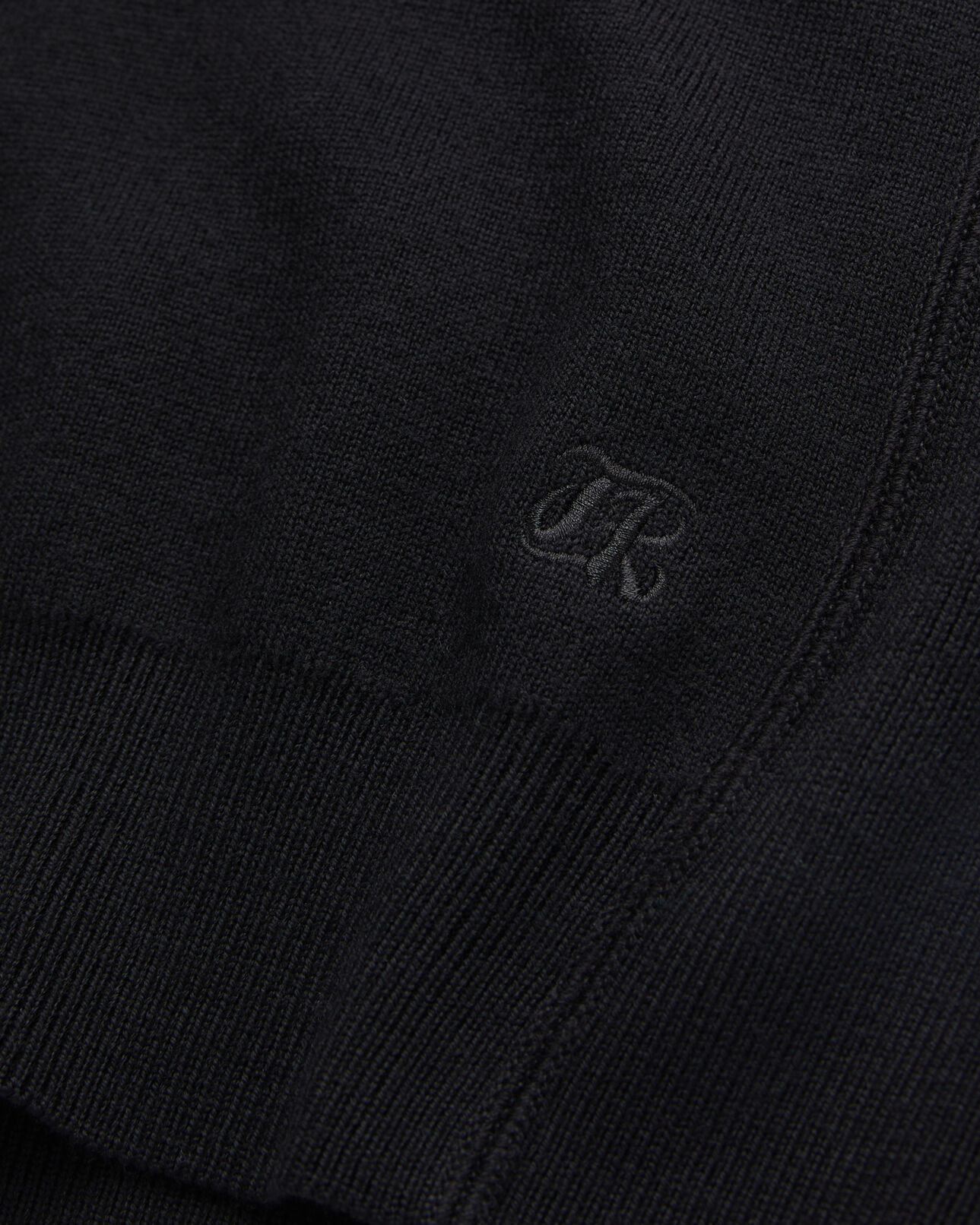 The Kooples DAMEN BLACK schwarzer pullover mit kapuze
