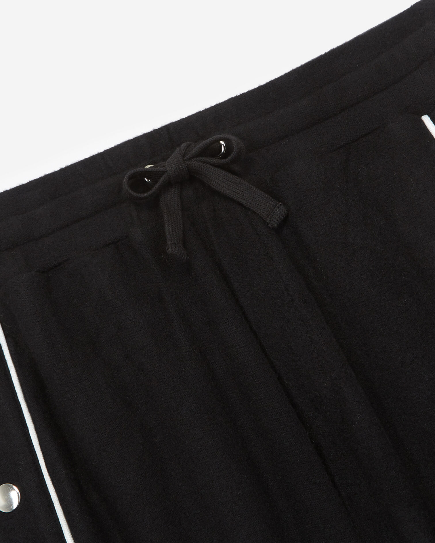 Women's black joggers with contrasting strips, BLACK, hi-res image number null