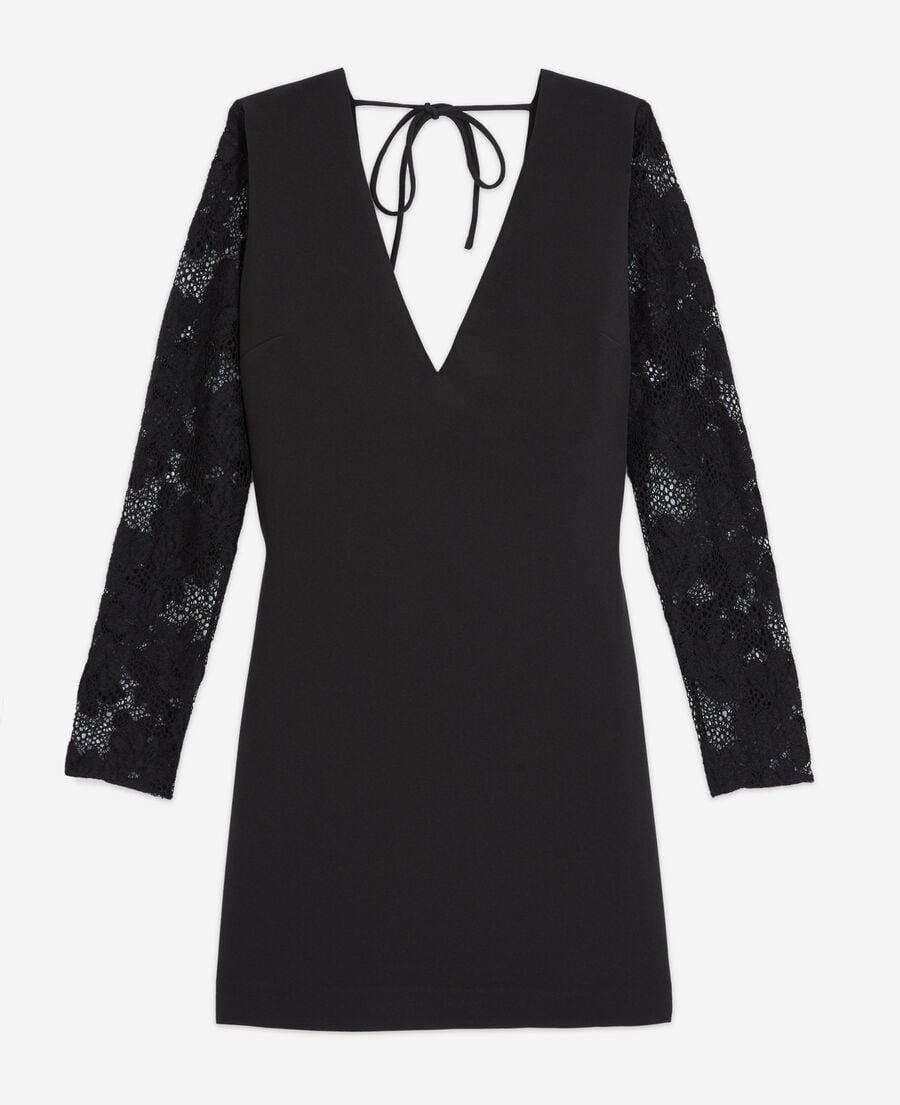The Kooples FEMME BLACK robe courte noire