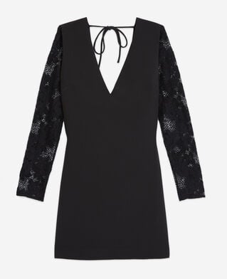 The Kooples FEMME BLACK robe courte noire