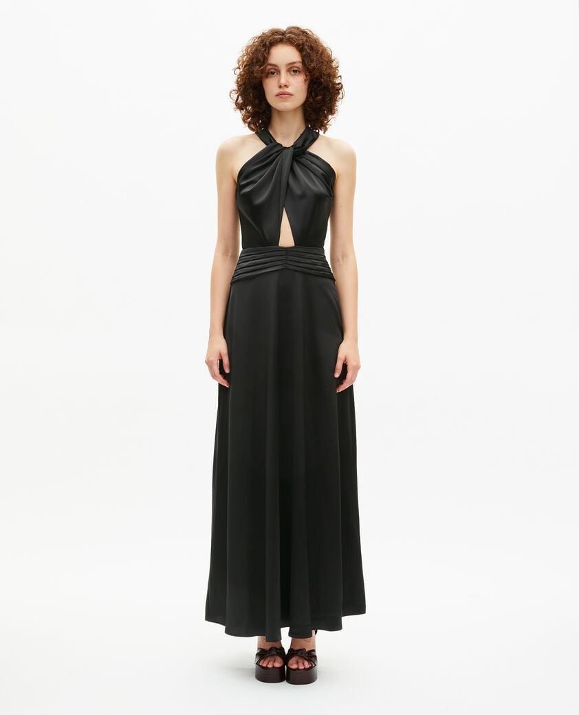 The Kooples WOMEN BLACK black sleeveless maxi dress