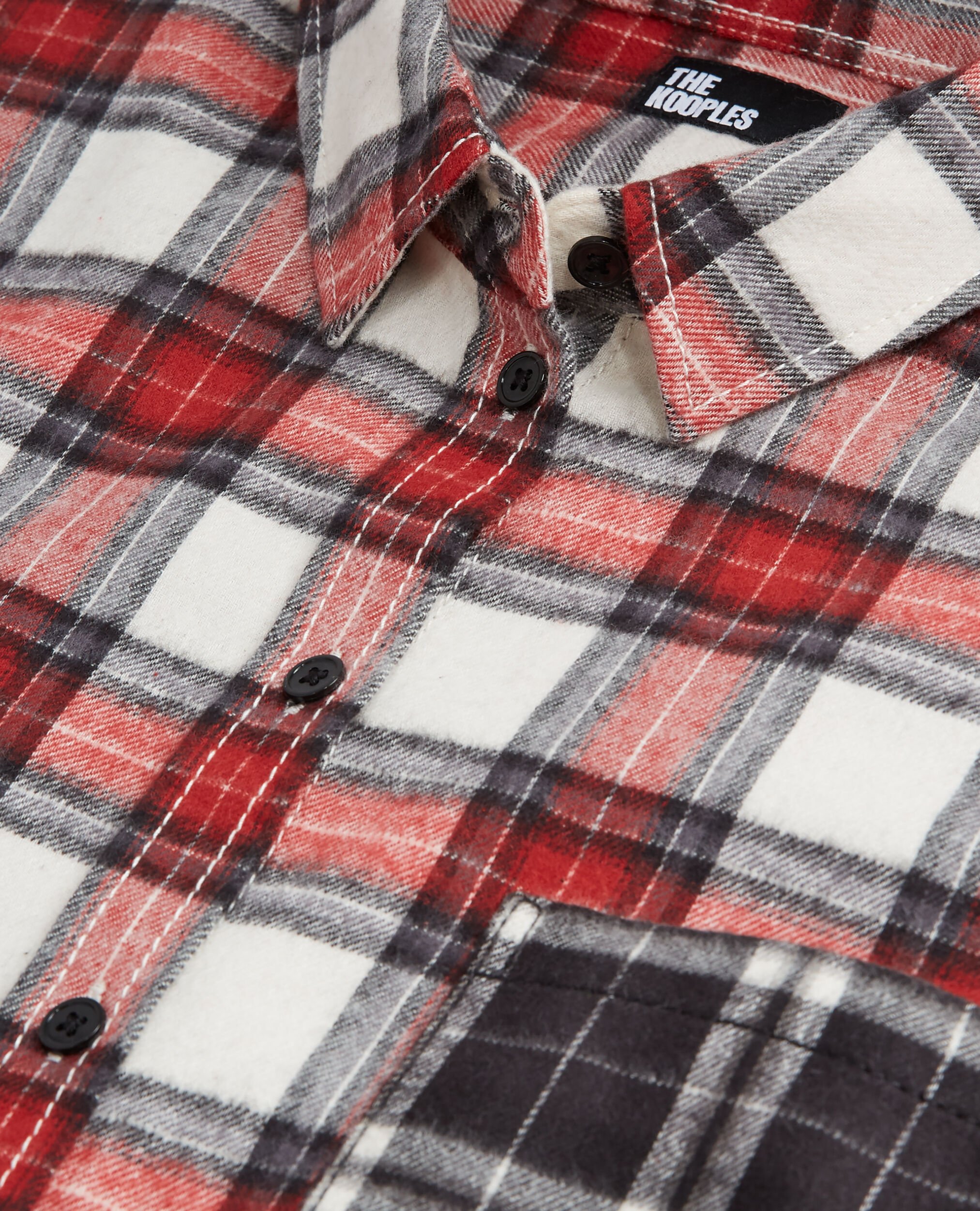 Overshirt with check motif, RED, hi-res image number null