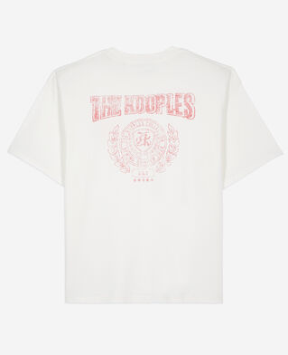 The Kooples HOMME ECRU t-shirt avec s&eacute;rigraphie &eacute;cru