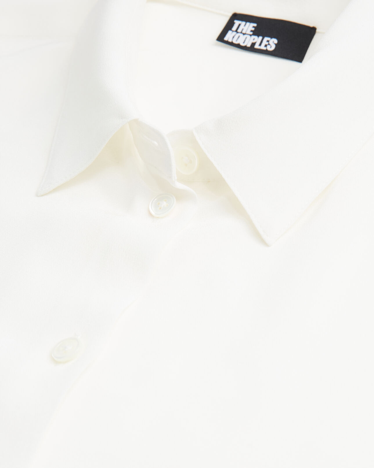 The Kooples WOMEN WHITE white silk shirt