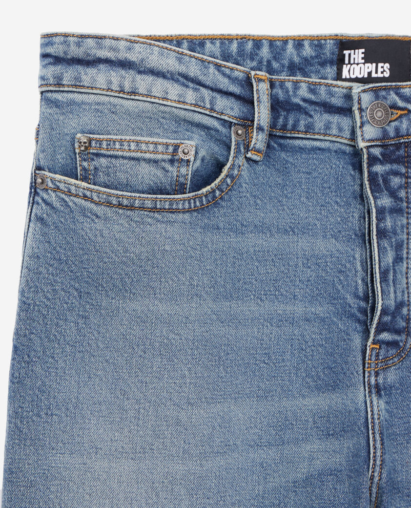 The Kooples MEN BLUE DENIM slim light blue jeans