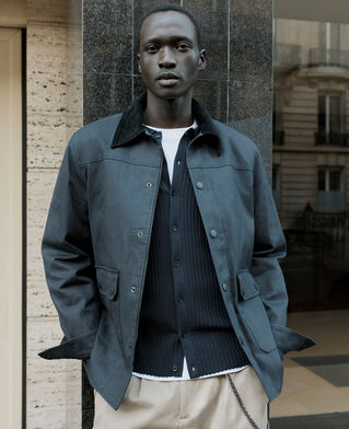 The Kooples H DARK NAVY navy cotton jacket