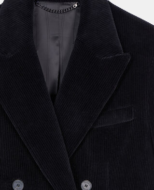 The Kooples WOMEN BLACK black corduroy suit jacket