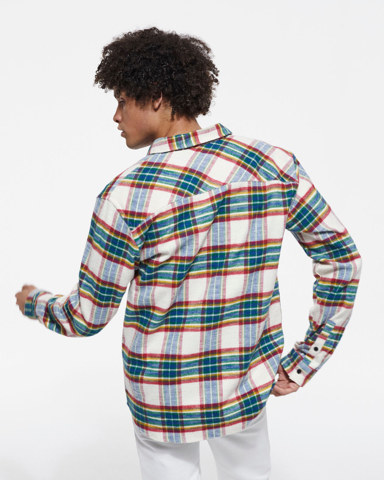 The Kooples HERREN MULTICOLOR kariertes hemd mit klassischer kragen