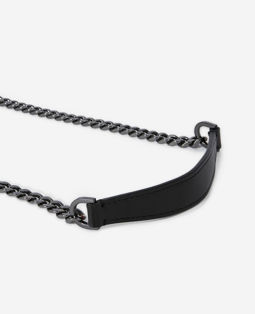 The Kooples WOMEN BLACK emily small bag in smooth black leather