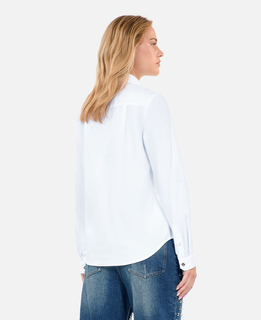 The Kooples DAMEN WHITE wei&szlig;es hemd aus popeline