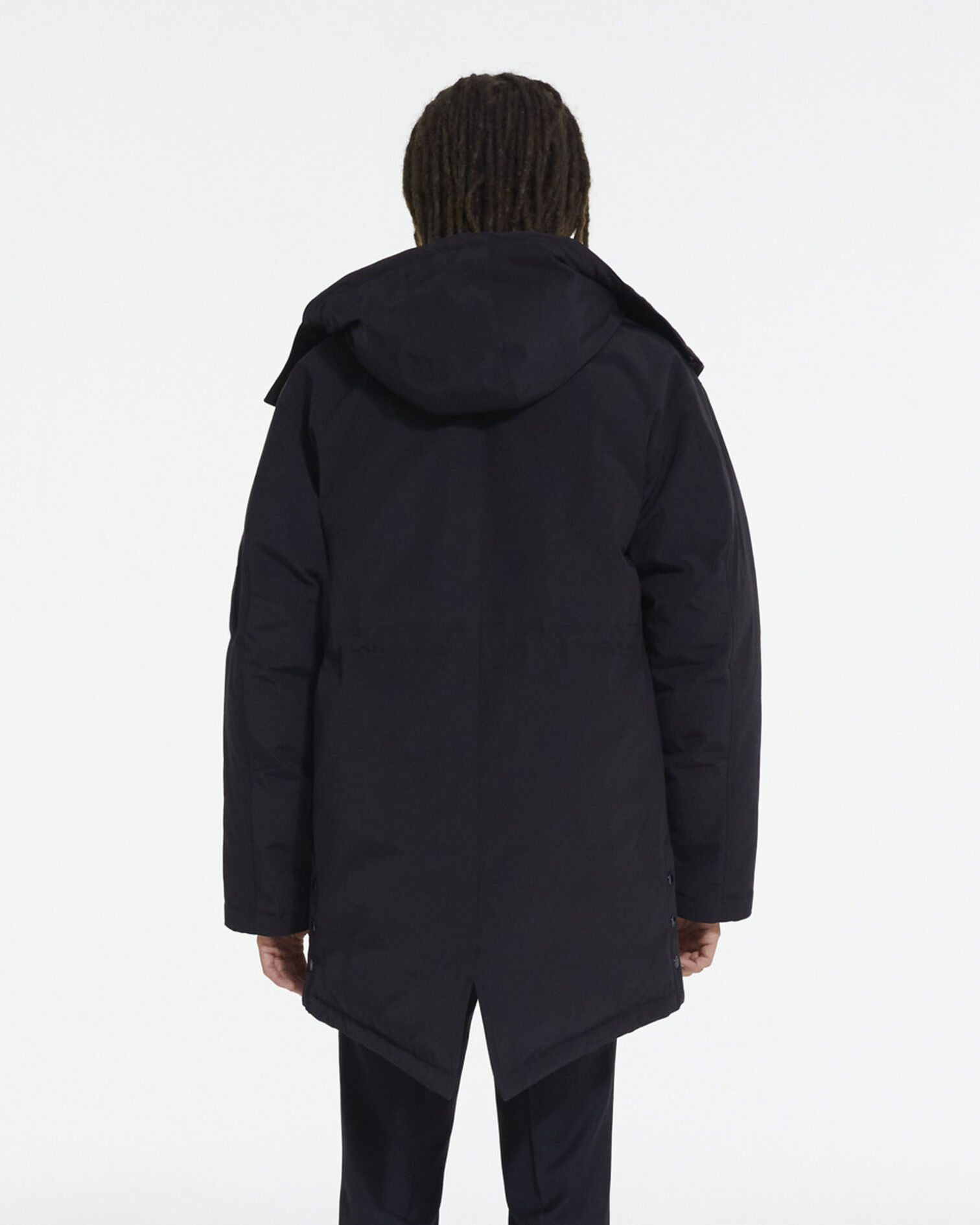 Parka à capuche noire, BLACK, hi-res image number null