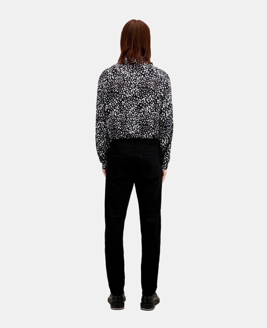 The Kooples HOMME BLACK BRUT jean slim noir