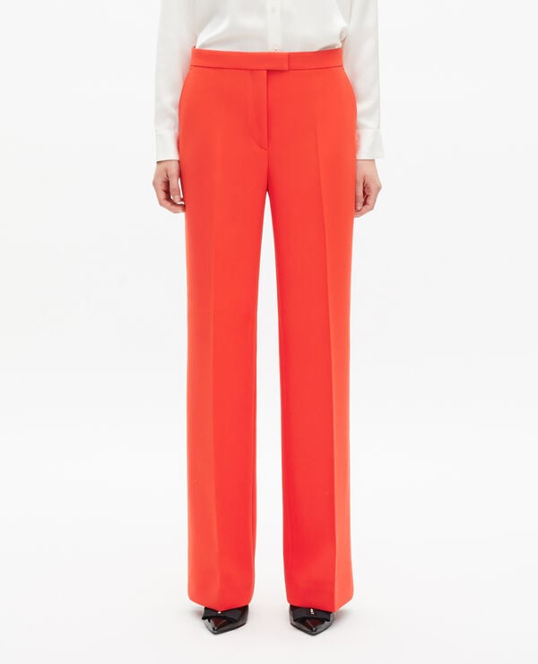 The Kooples F ORANGE orange crêpe suit pants