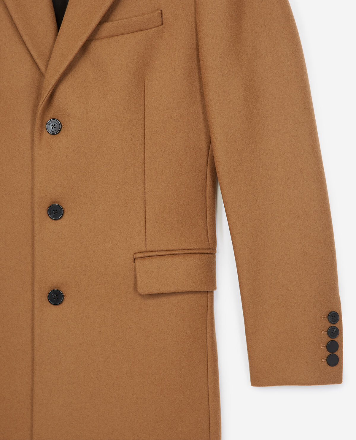 Manteau femme sales camel cintré