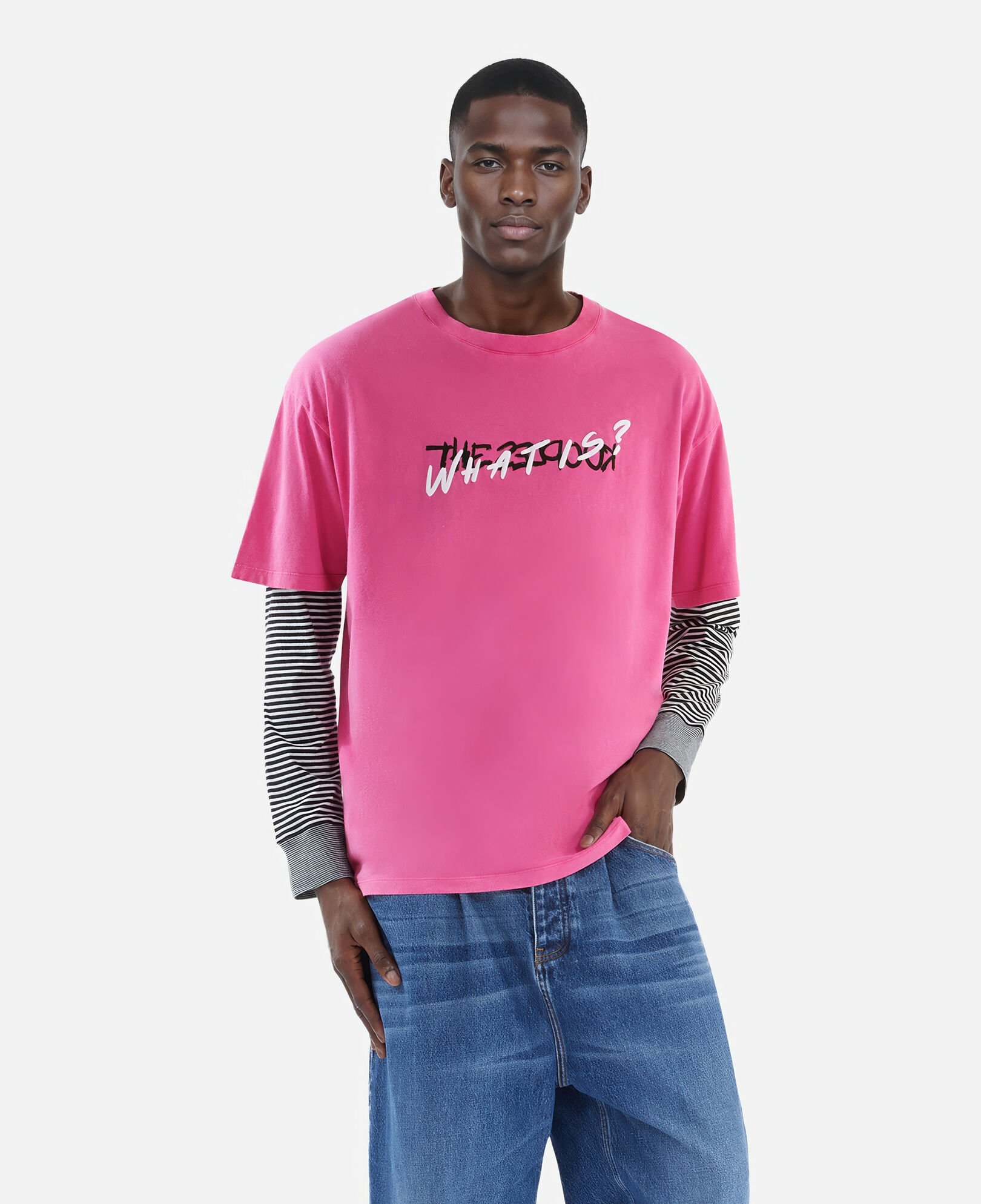 The Kooples HOMBRE FUSHIA camiseta what is rosa
