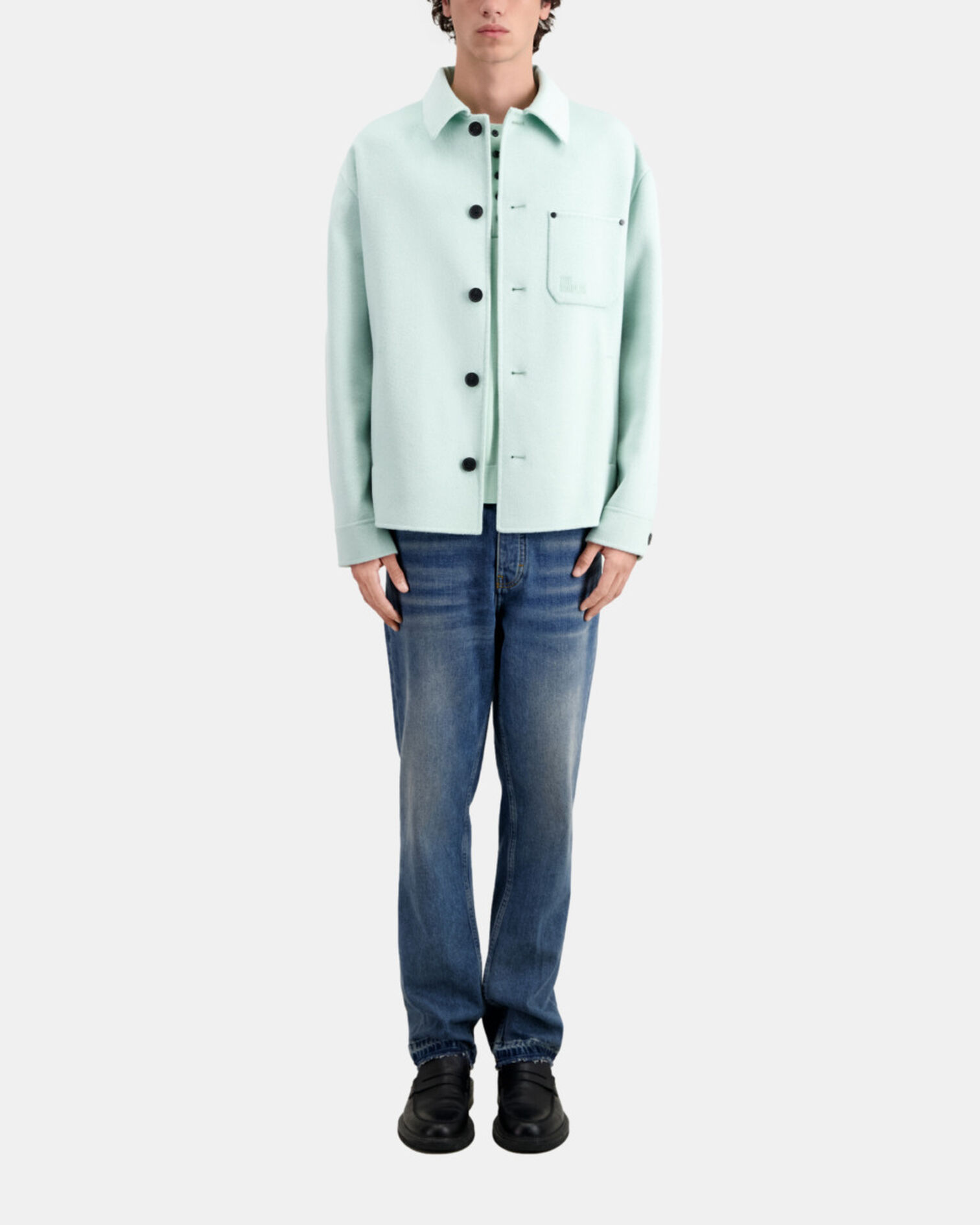 Grüne Hemdjacke aus Wolle, OCEAN, hi-res image number null
