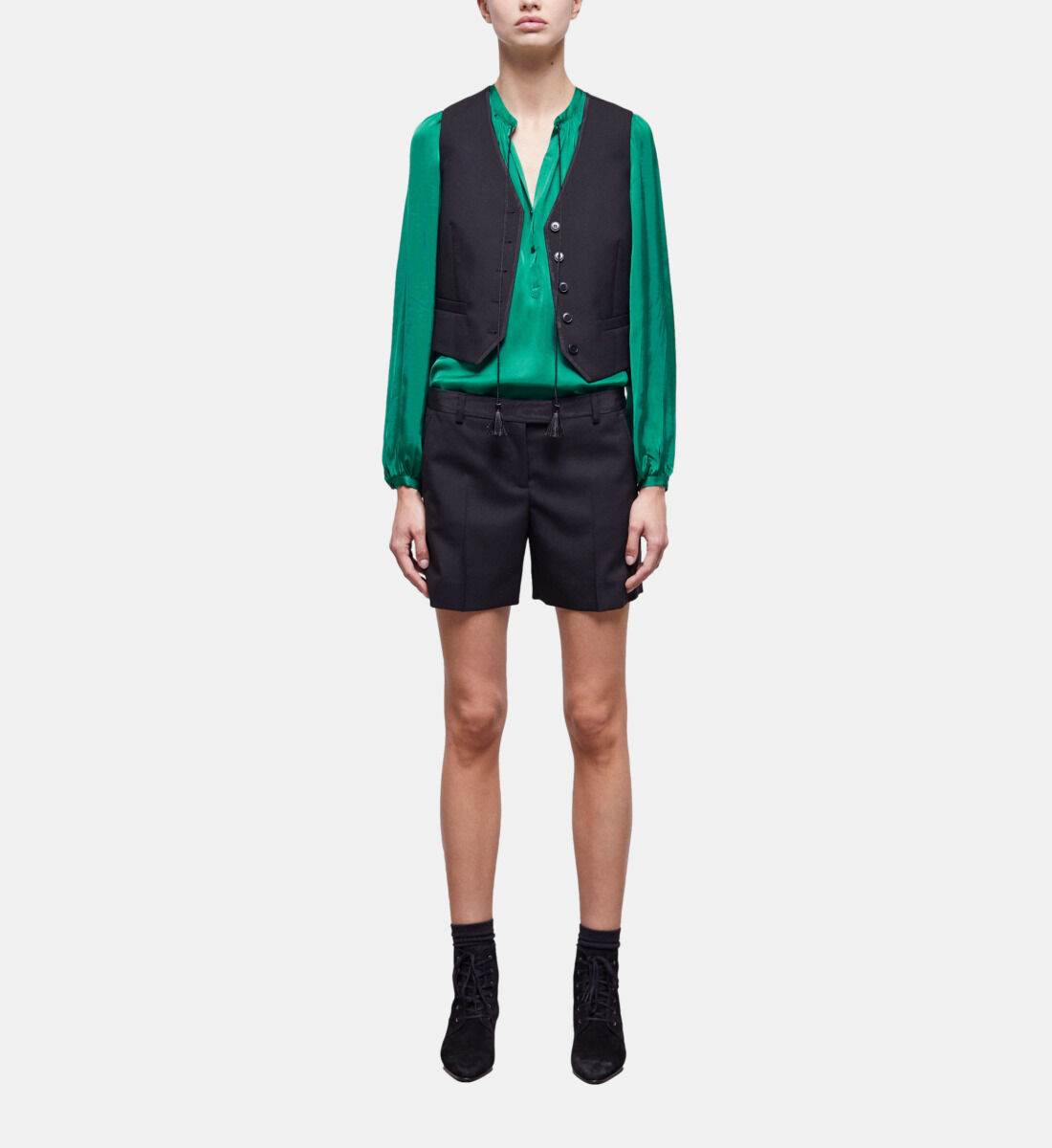 Gilet noir costume outlet