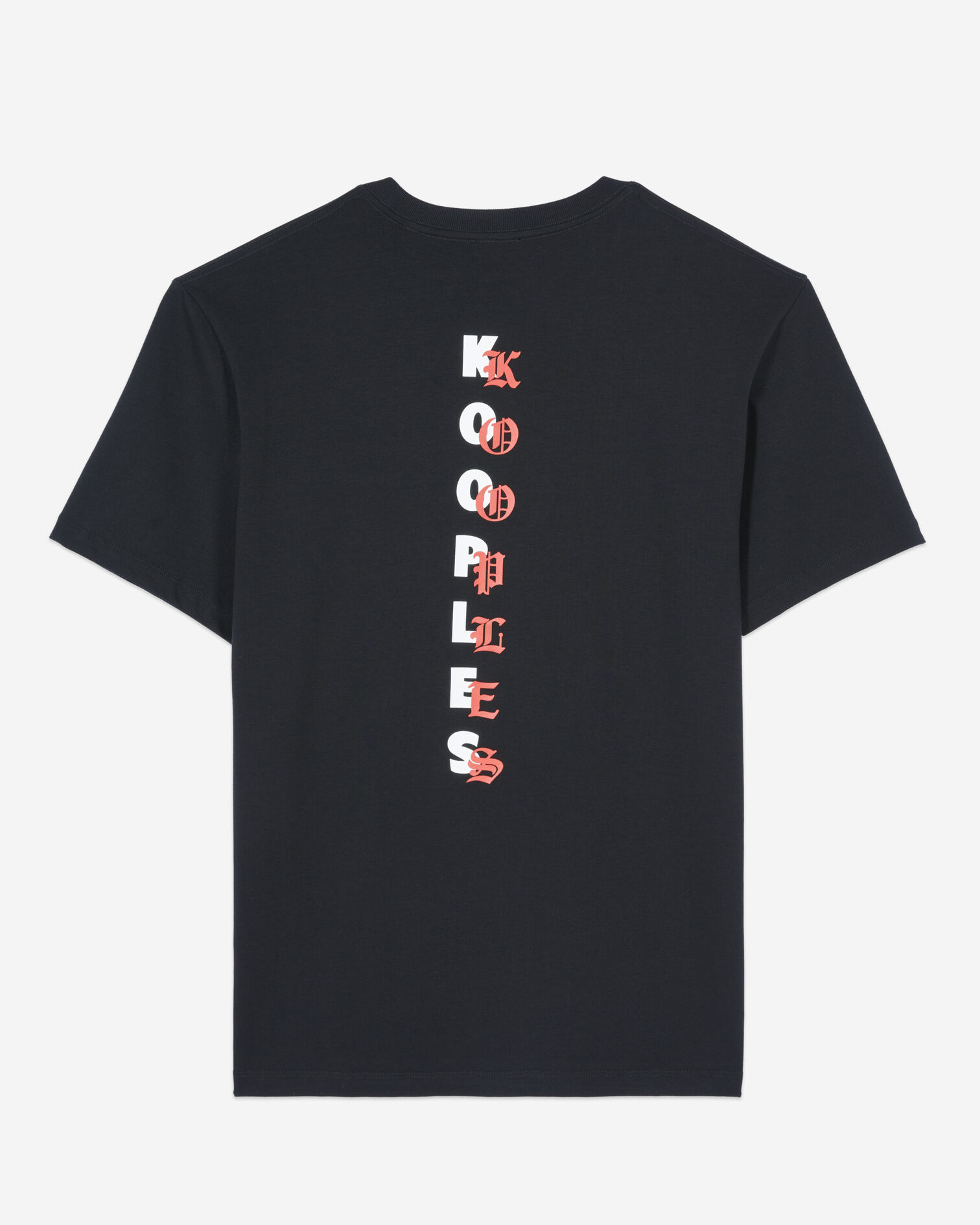 Schwarzes T-Shirt mit Siebdruck , BLACK, hi-res image number null