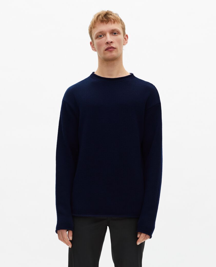 The Kooples MEN DARK NAVY navy wool sweater