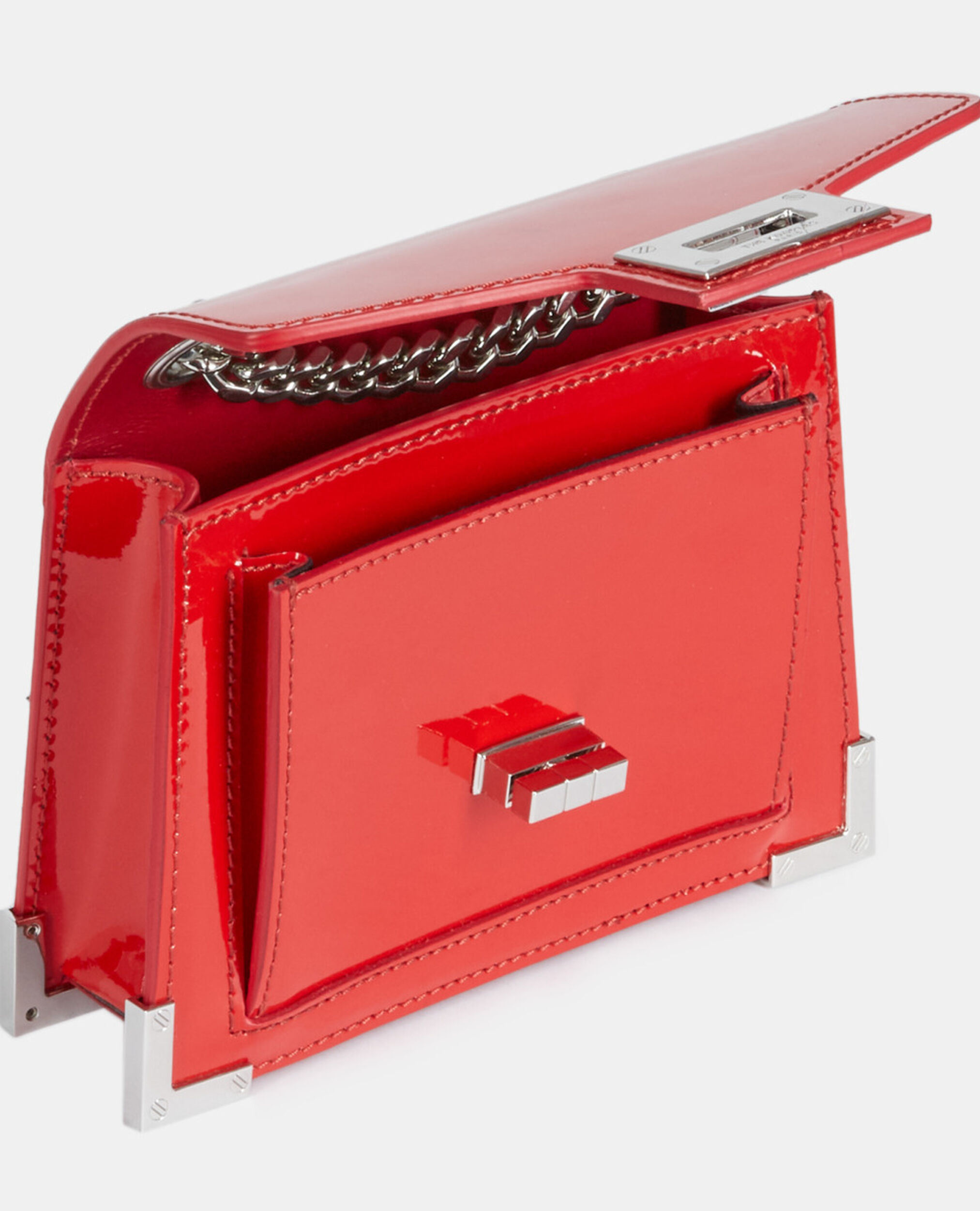 Nano Emily bag in red leather, RED, hi-res image number null