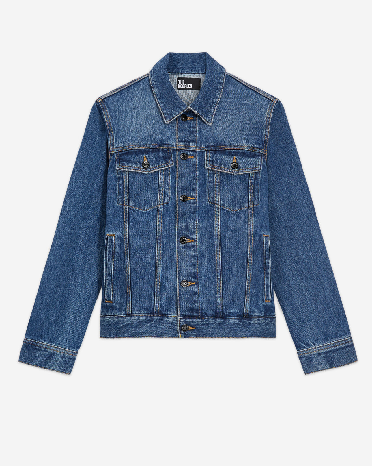 The Kooples WOMEN BLUE DENIM blue denim jacket