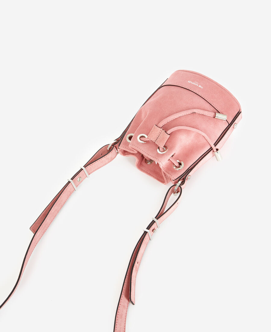 sac small tina en cuir rose