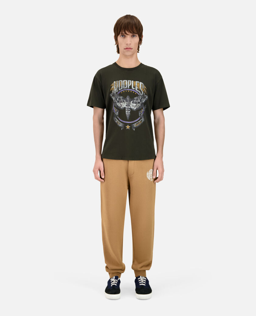 The Kooples HOMME DARK GREEN t-shirt avec sérigraphie vert