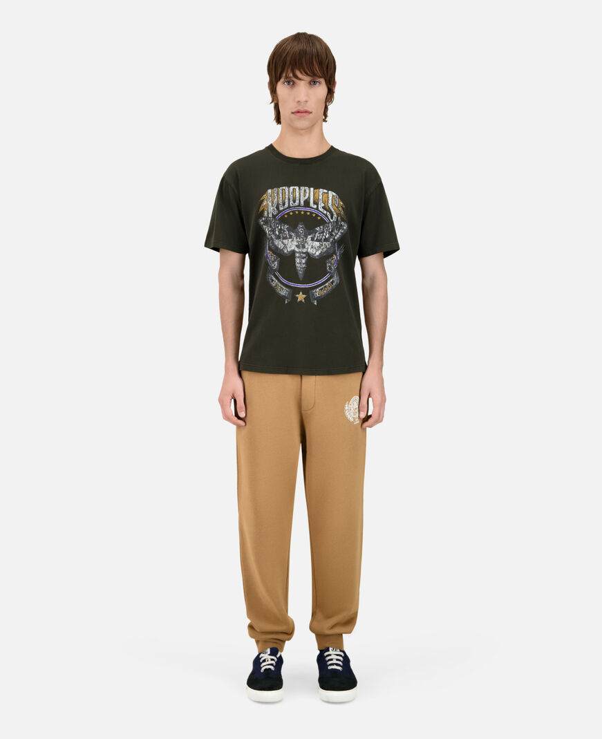 The Kooples HOMME DARK GREEN t-shirt avec sérigraphie vert