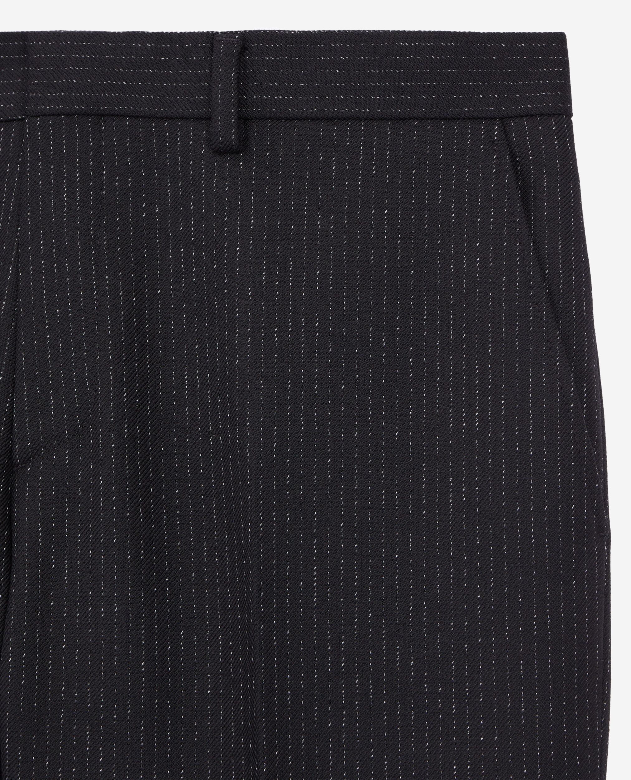 Black striped discount trousers mens