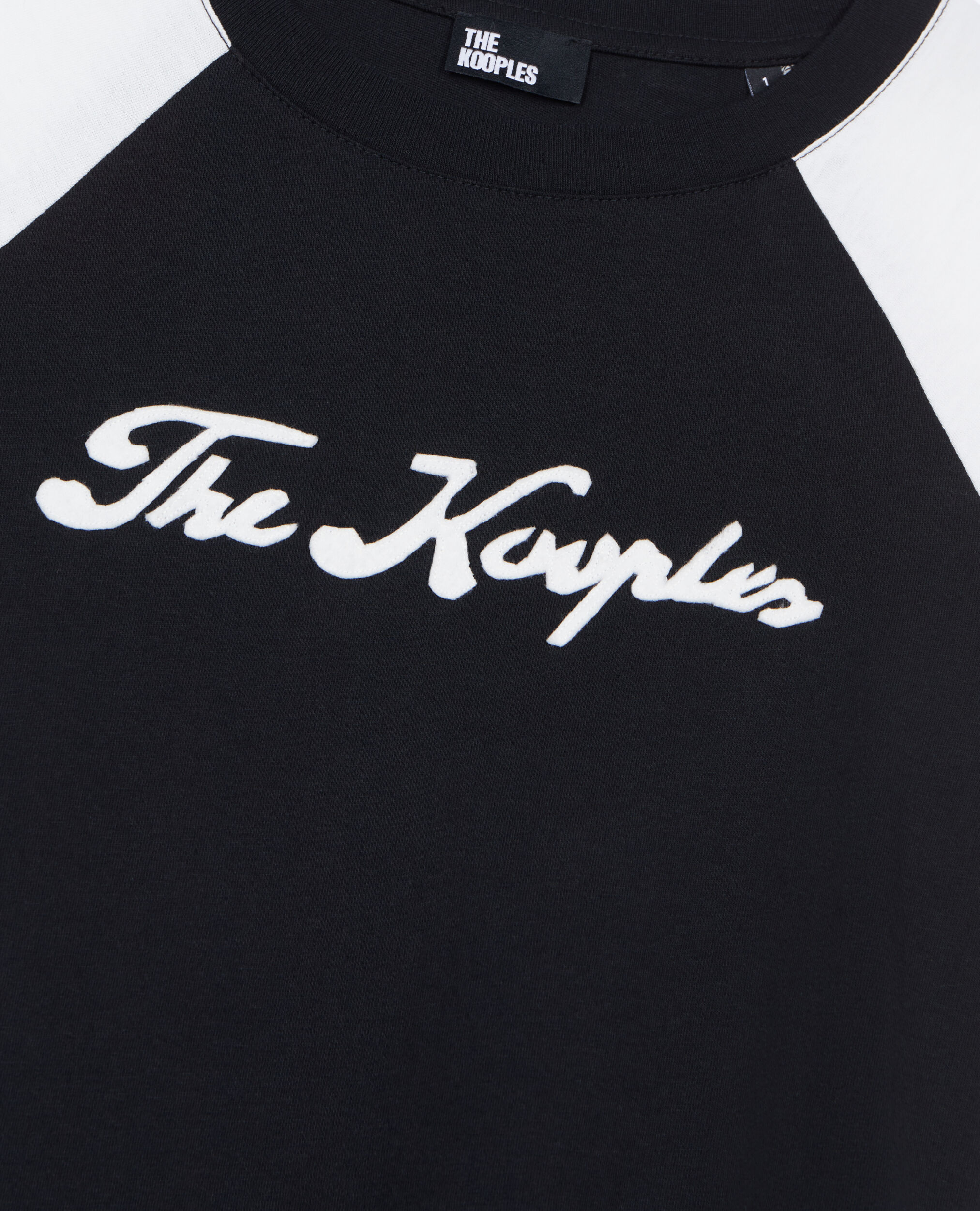 T-shirt manches longues noir et blanc, BLACK, hi-res image number null