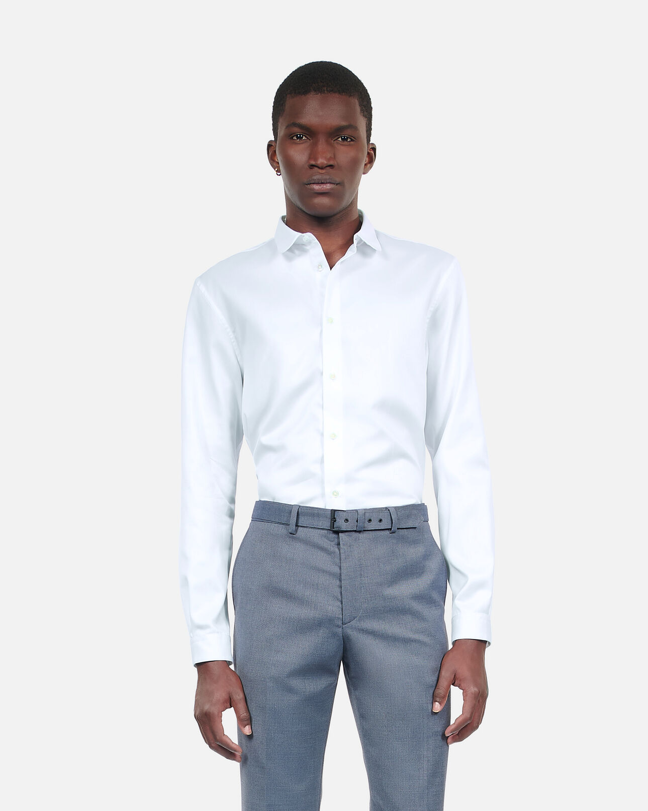 The Kooples HERREN WHITE elegantes, weißes hemd