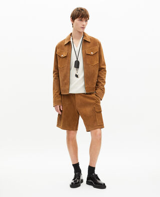 The Kooples HERREN CAMEL wildleder-shorts in camel